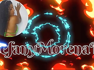 bootyshorts latina shemale karen stroking her cock hard