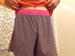 pink lace panties and purple bra