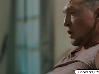 busty shemale analed by horny stepfather