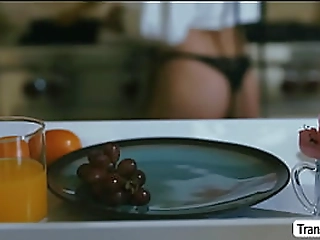 tbabe sucks her stepdads dick in the morning