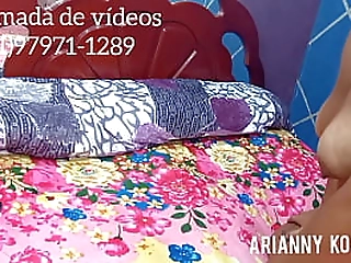 skinny t babe bruna almeida wanks her dick