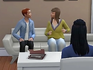 ebony shemale marriage counselor fuck client in front of his wife (the sims 4