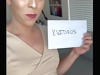 lingeried shemale nicolly tugs her big shecock until she cums