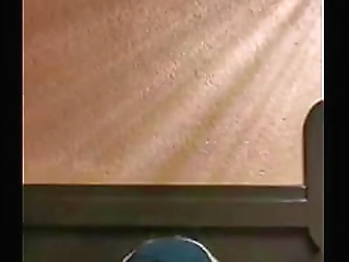 black shemale wanks her dicks and stuffs her asshole with a toy