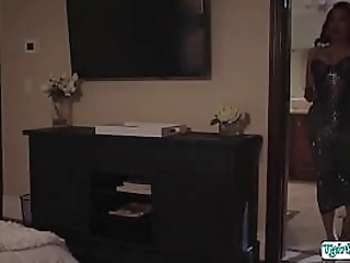 busty latina ts analed her fat guy date