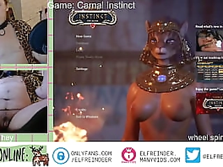 furry futa sex game played by hairy trans boy