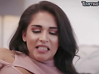 busty tattooed ts milf in stockings rimmed and fucked by bf