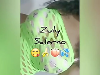 ladyboy in leggings jerking off at home