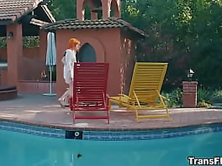 sweet shemale maple gets deep anal from gabe