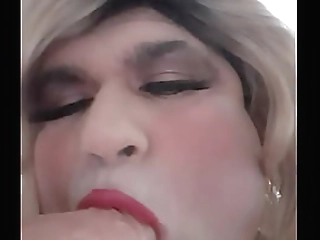 cd sophia sucking her dildo again