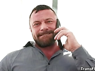 trans lady rabeche rayalla stroking her big stiff meat and cumming on herself