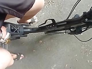 trans outdoors urinating in public