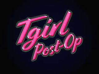 tgirl post-op: alice ivy spreads wide