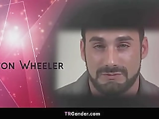 brazilian ts laryssa machado sucks dick and flip fucks with skinny guy